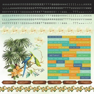 Paradiso 12x12 Sticker Sheet