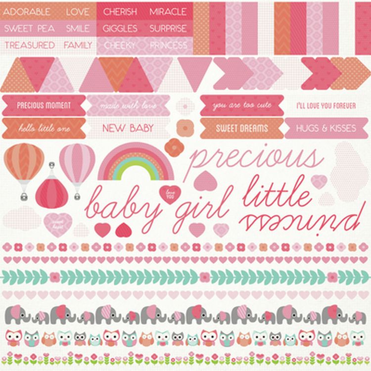 Little One Girl Sticker Sheet