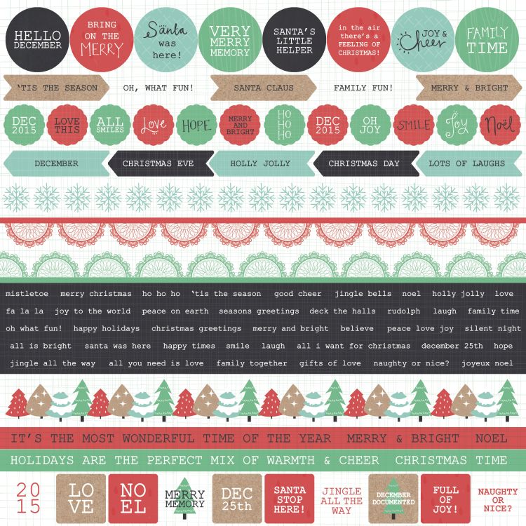 Holly Jolly Sticker Sheet