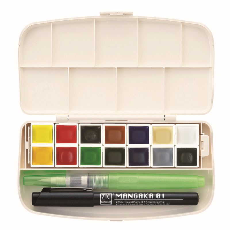 Kuretake Gansai Tambi Portable 14Colour Paint Set