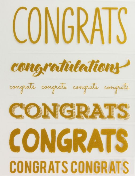 Congrats/Rub Ons