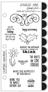 Card Art Essentials cling stamp set