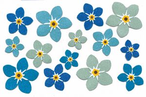 Blue Forget-Me-Not Stickers