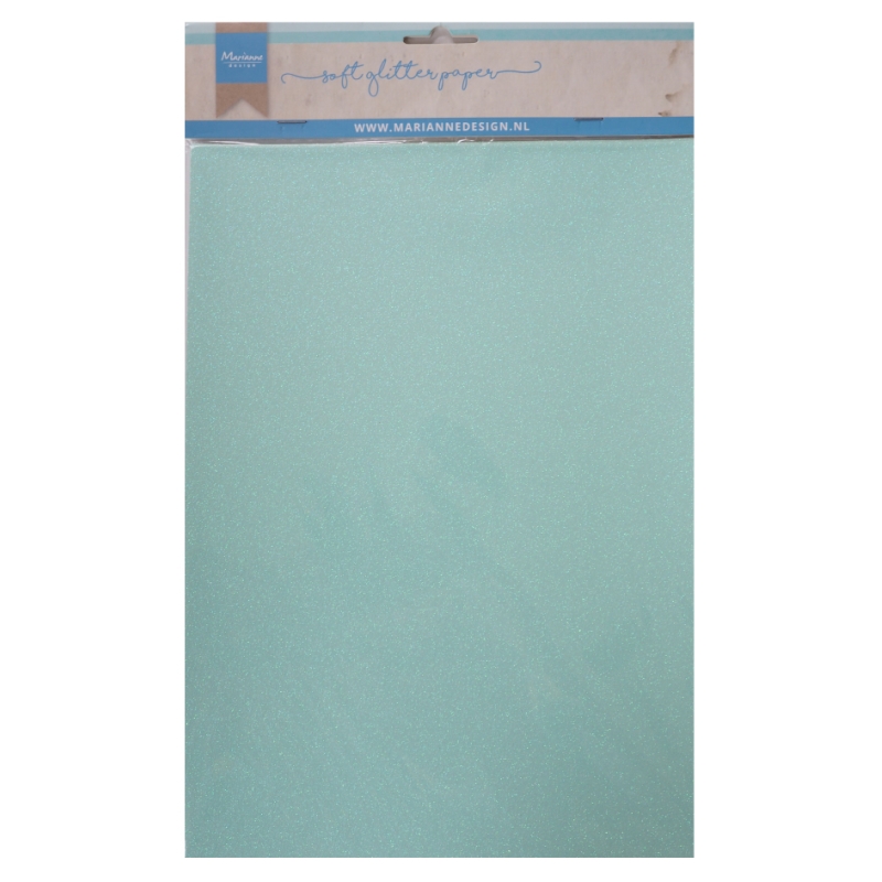 Soft Glitter paper - Mint