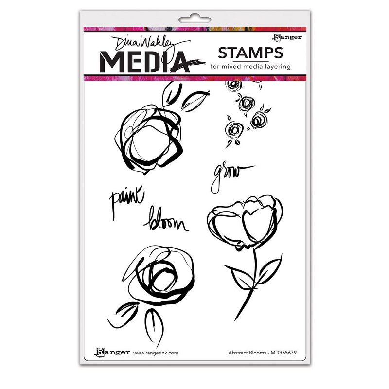 Stamp Abstract Blooms