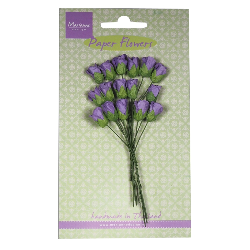 Roses Bud - Dark Lavender Flower Embellishments