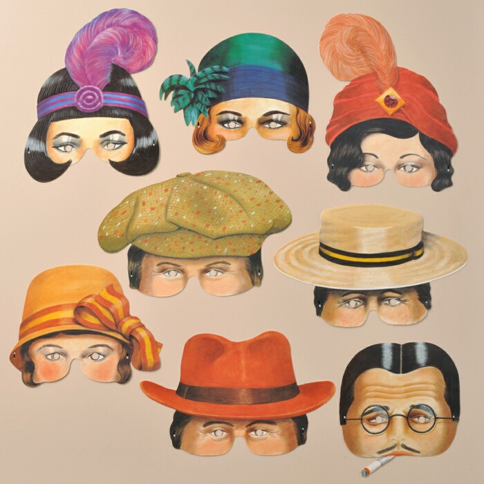 Roaring Twenties masks 24 astd