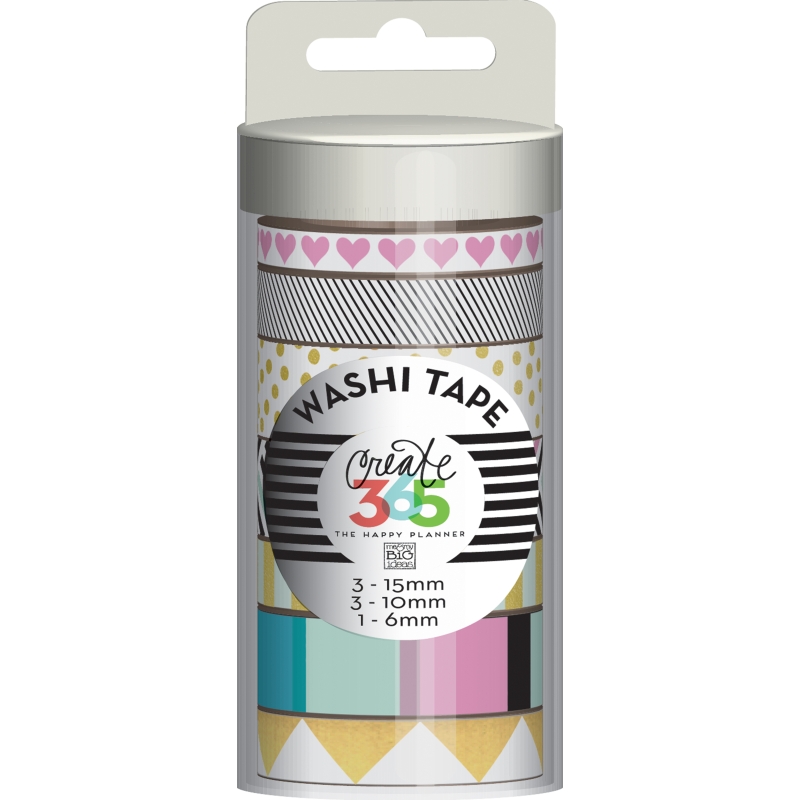 Washi Tape Tube Black & White