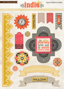 Travel Layered ChipboardSold in packs of 6