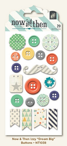 Dream Big Decorative Buttons Sold in Singles