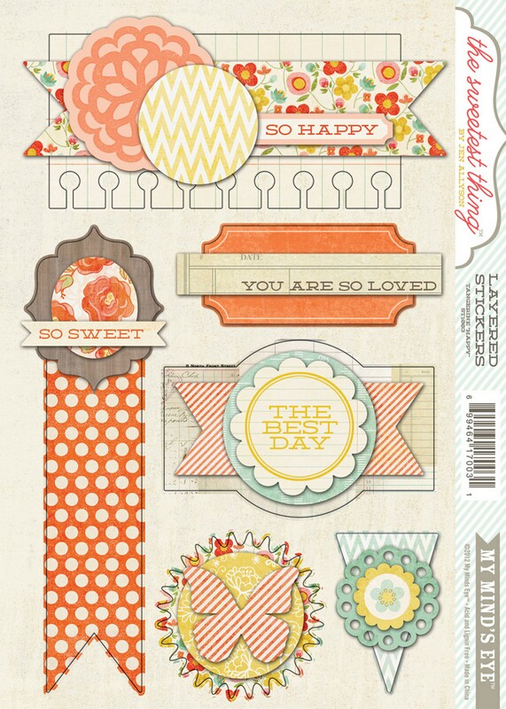 Happy Layered Sticker Sold in singles