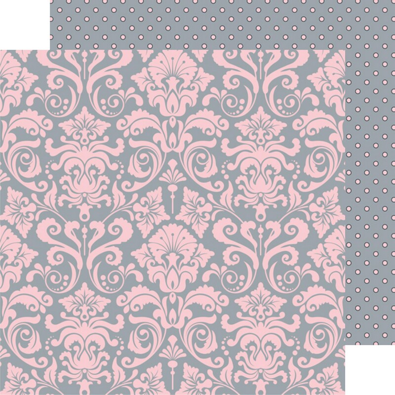 Posh Damask 12X12 Paper