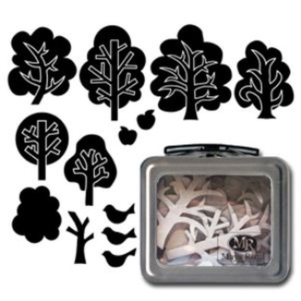 Trees Chipboard Set