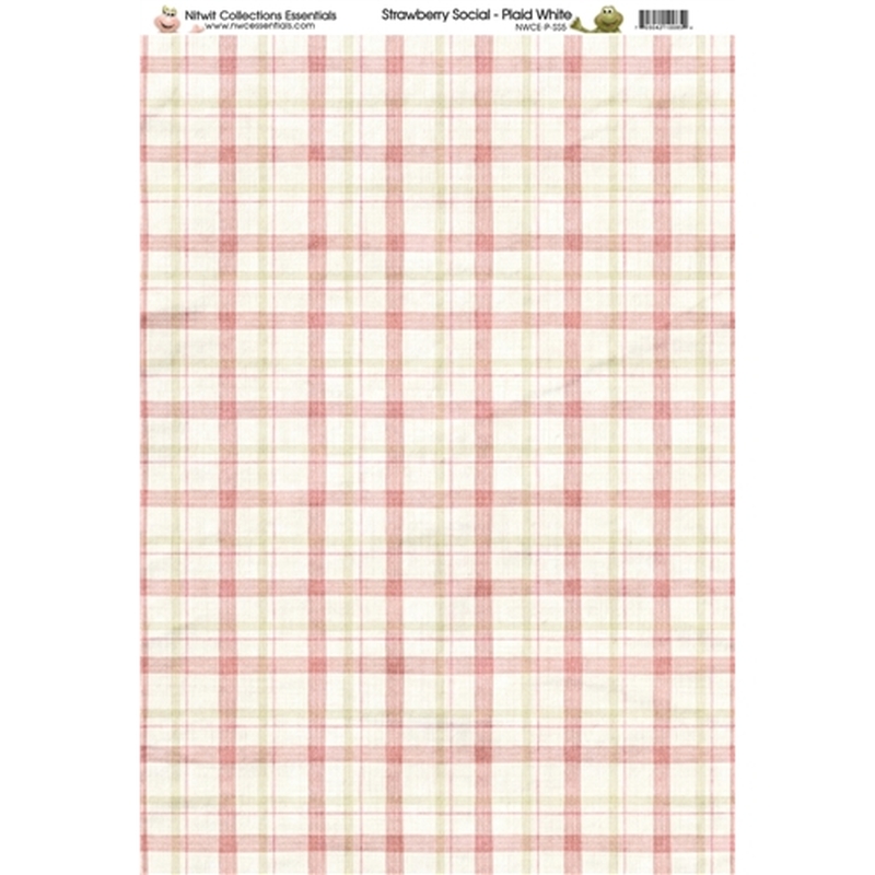 SS Plaid White Paper A4Sold in Pack of 10 Sheets