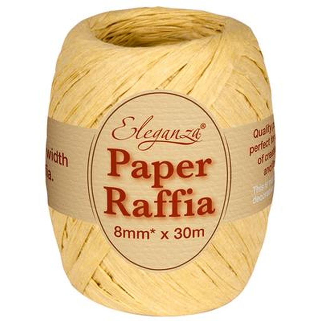 Paper Raffia No.02 Natural  - 8mm x 30m