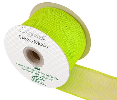 Deco Mesh  Lime Green no.14 -  63mmx10m 