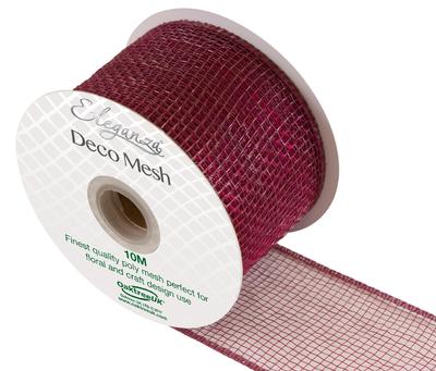 DecoMesh Burgundy No.17 -  63mmx10m 