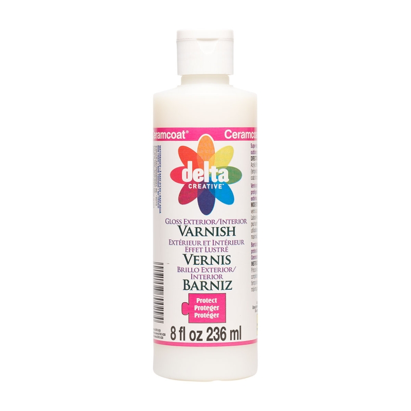 GLOSS EXTERIOR/INTERIOR VARNISH DELTA CERAMCOAT -  8oz