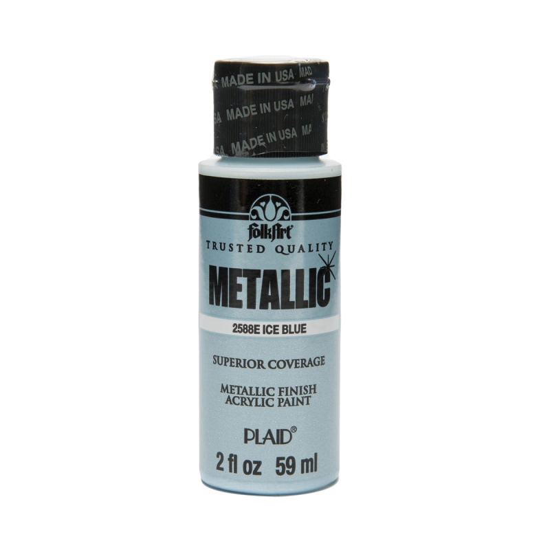 Ice Blue Folkart Metallic 2oz