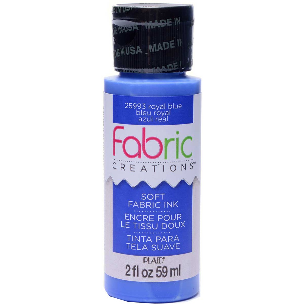 Royal Blue Fabric Creations Soft Fabric Ink 2oz