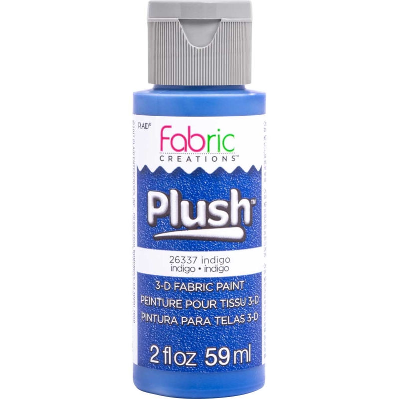 Indigo Plush 3D Fabric Paint 2oz