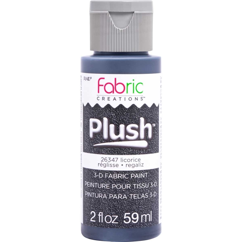 Liquorice Plush 3D Fabric Paint 2oz