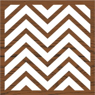 Medium Chevron Block Printing Stamp