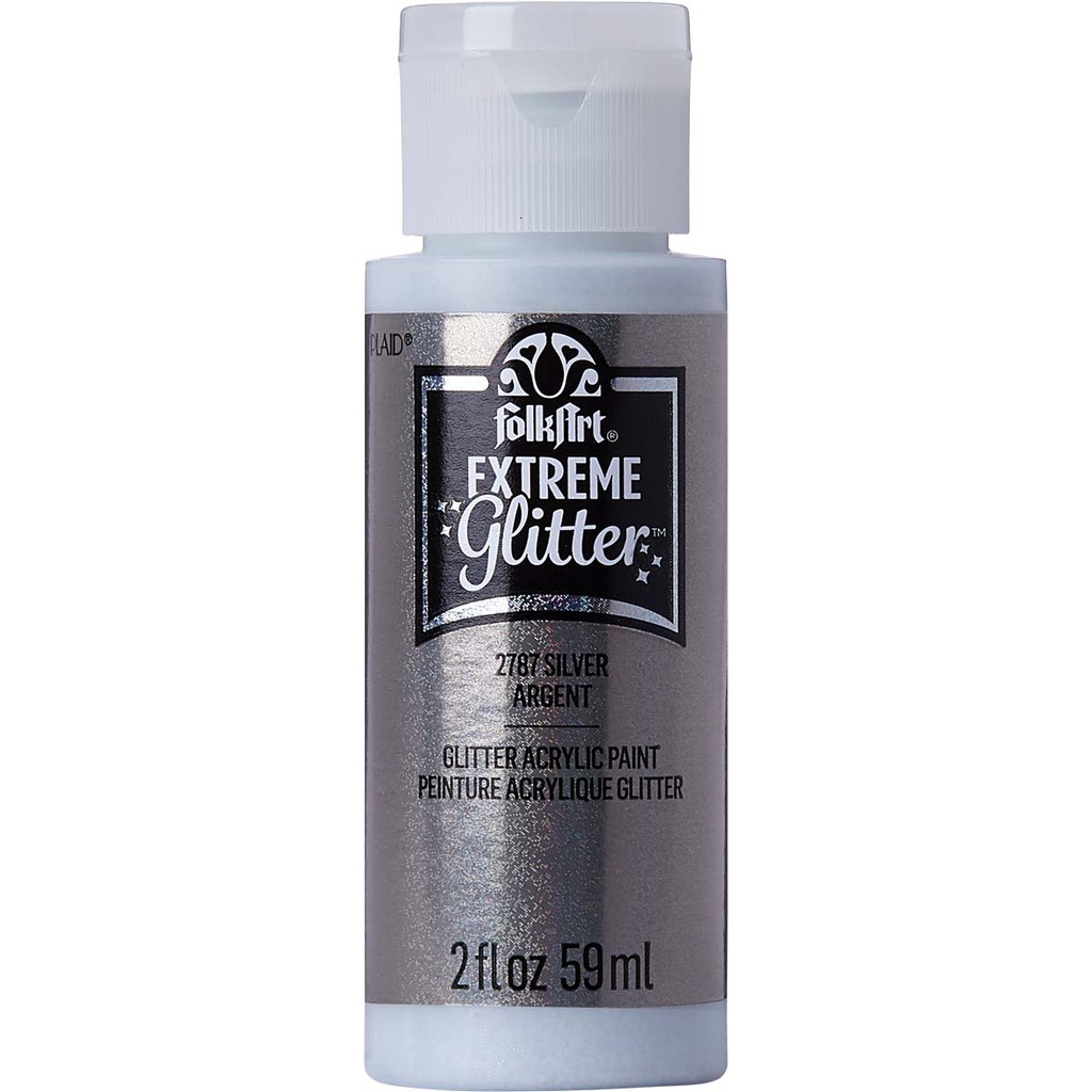 SILVER FolkArt Extreme Glitter 2oz