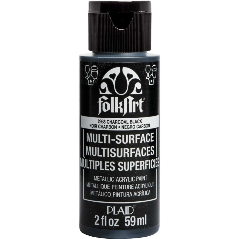 Charcoal Black Folkart Multi-Surface 2oz