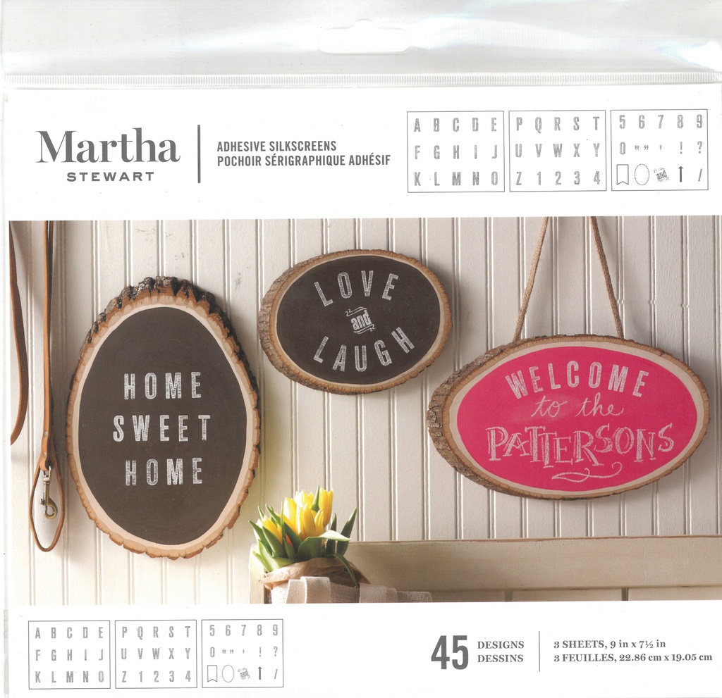 Martha Stewart Crafts Stencils Striped Alphabet