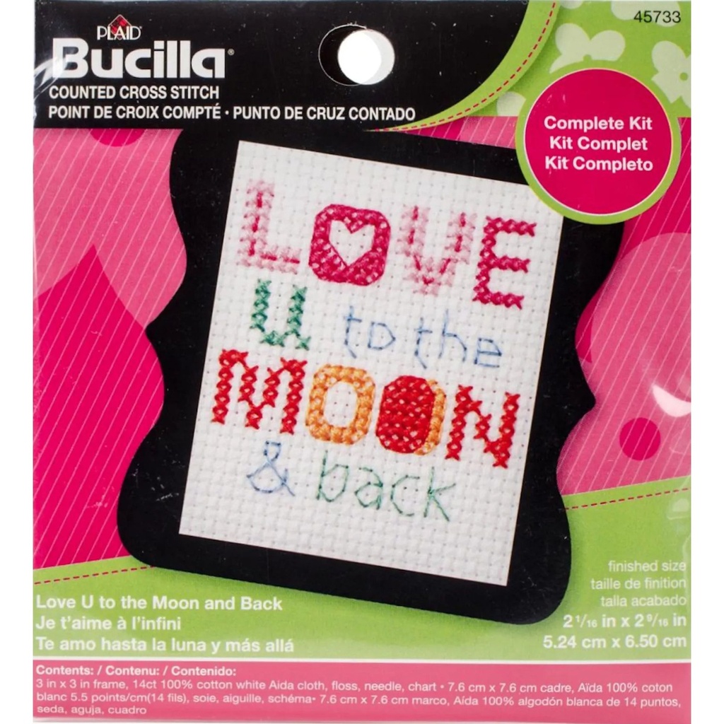 Love You to the Moon & Back Cross Stitch kit