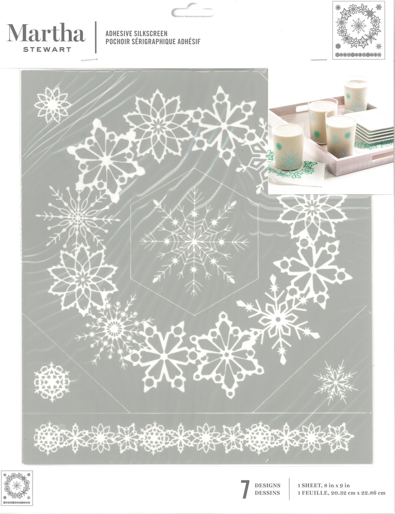 MARTHA STEWART CRAFTS SNOWFLAKES STENCIL