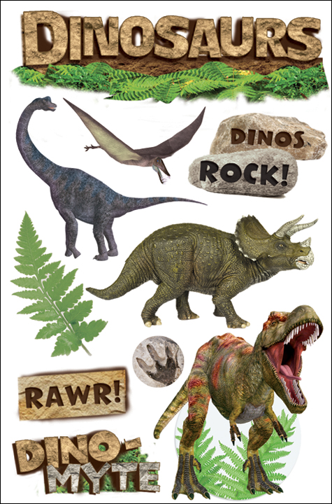 Dinosaurs - Sticker - 3d