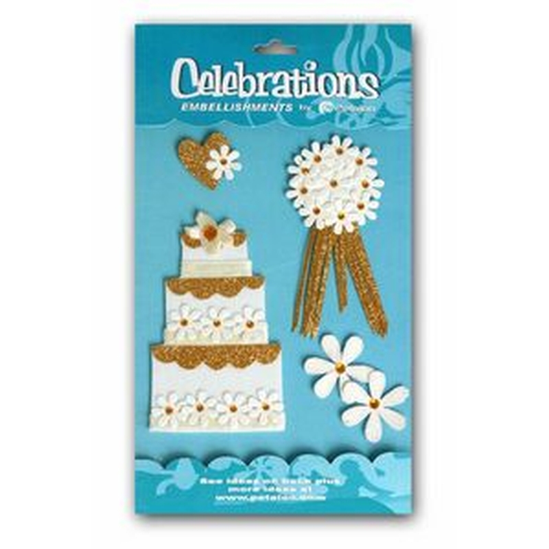 3-Tier Cake Gold/Cream