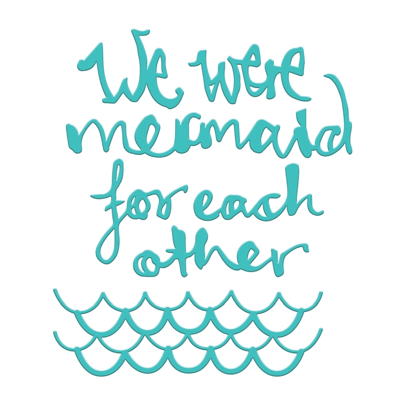 Mermaid for Each Other Etched Dies