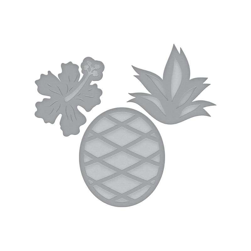 Tropical Pineapple Etched Die