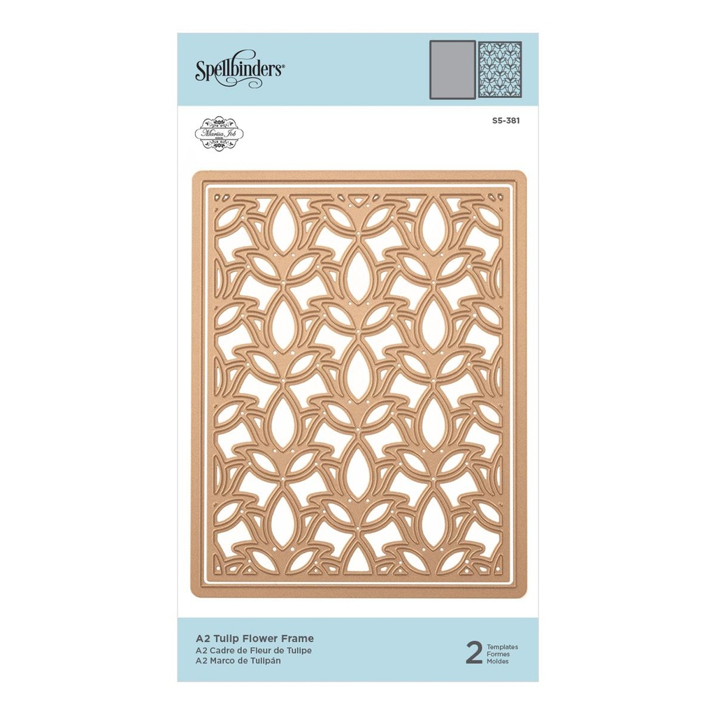 A2 Tulip Flower Frame Card Creator