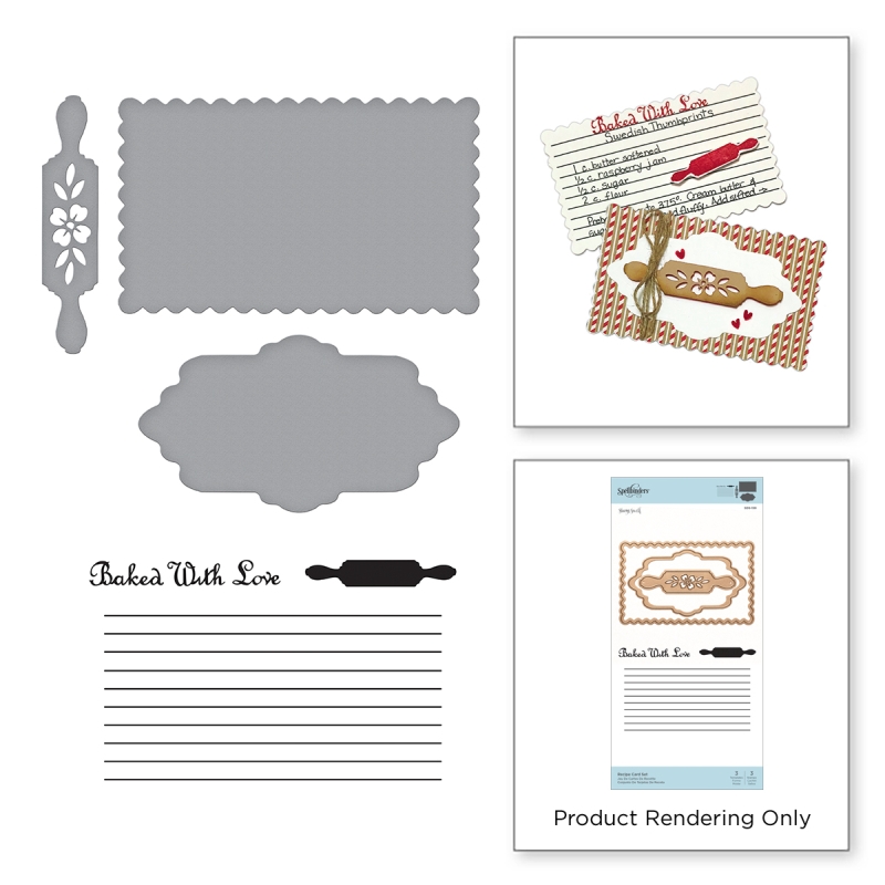 Recipe Card Set Stamp & Die Set