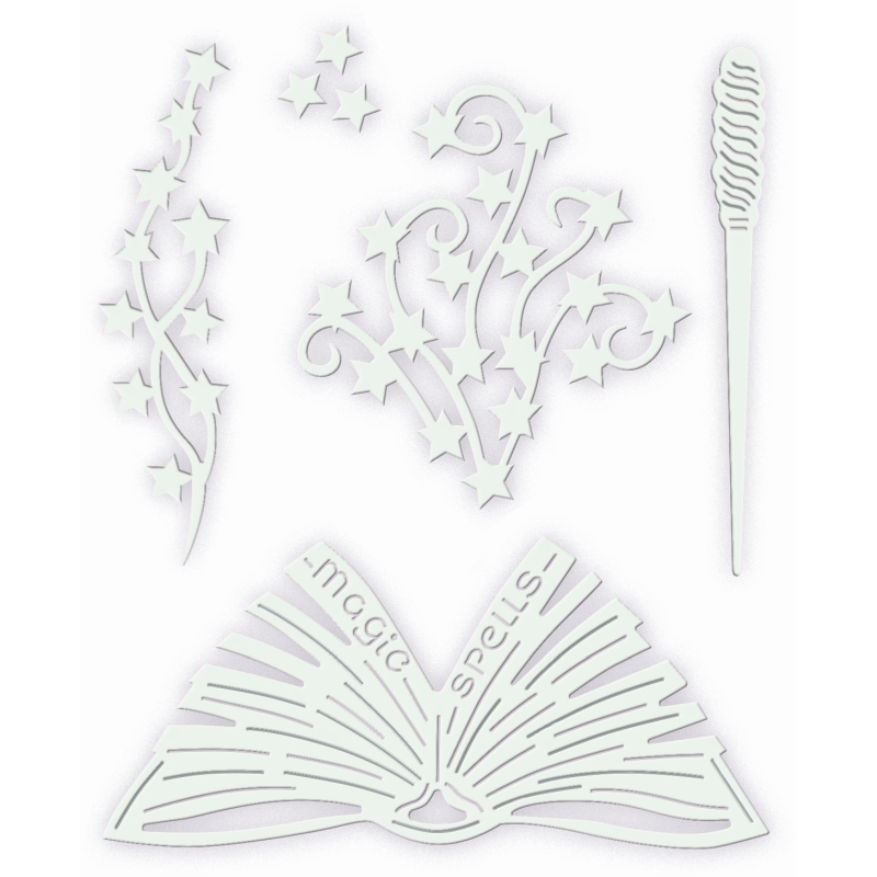 SD Spell Book & Wand Sweet Dixie Cutting Die