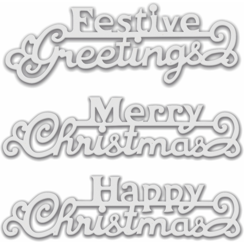 SD Festive Greetings (set of 3) Sweet Dixie Cutting Die