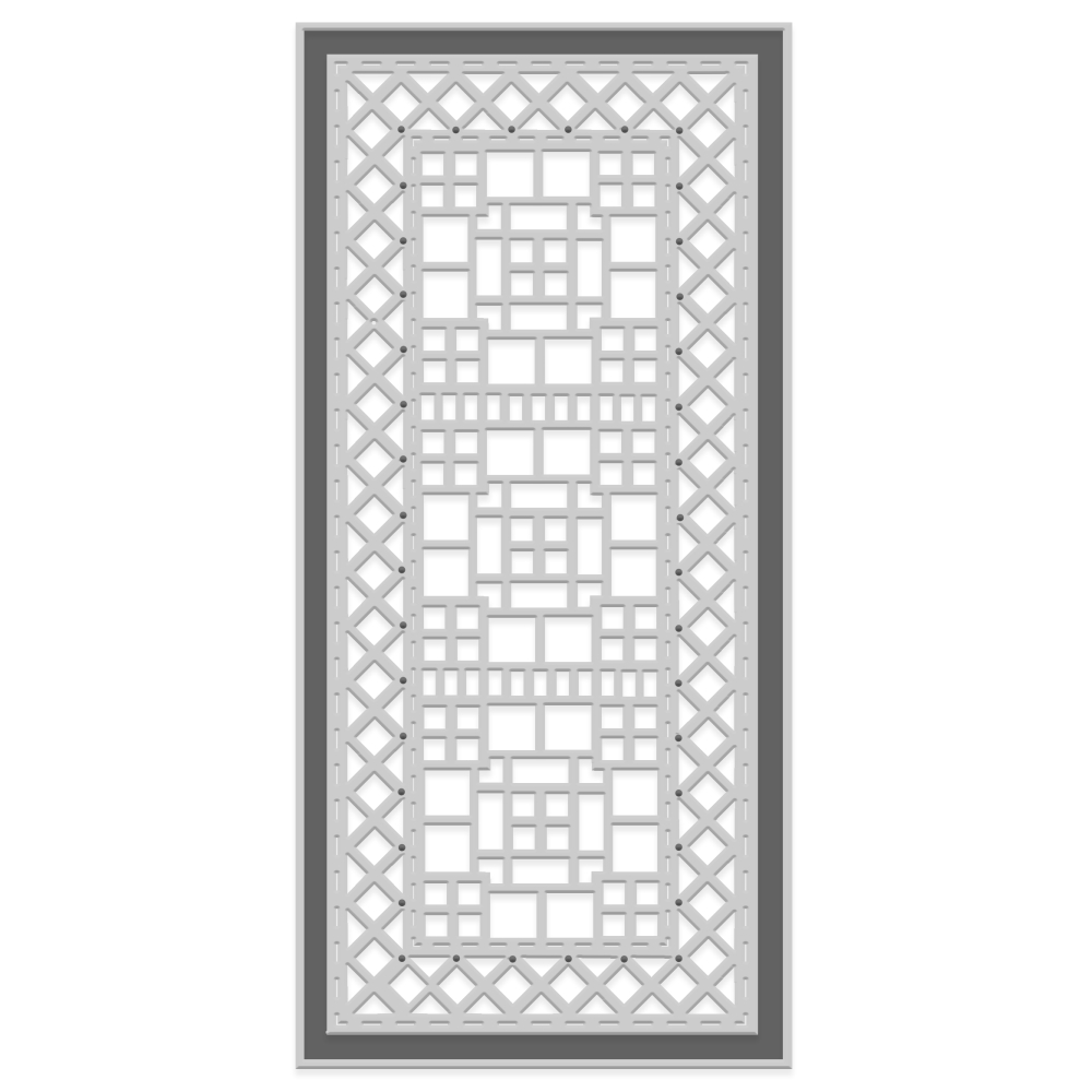 SD Tall Geometric Panel Sweet Dixie Cutting Die