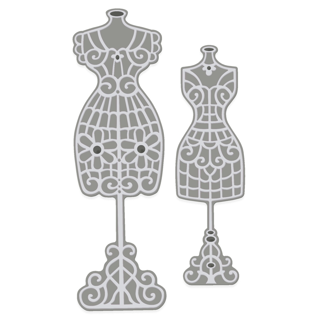 Filigree Dressmakers Mannequins Sweet Dixie Cutting Die