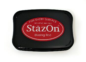 Blazing Red StazOn On Pad