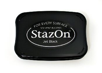 Jet Black StazOn On Pad