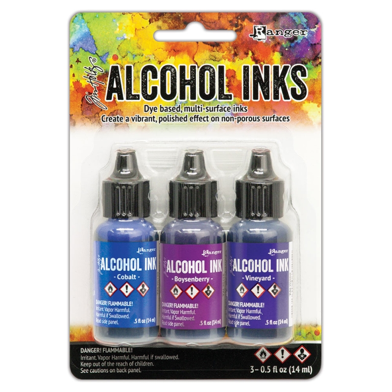 Alcohol Ink 3 Pack Indigo/Violet