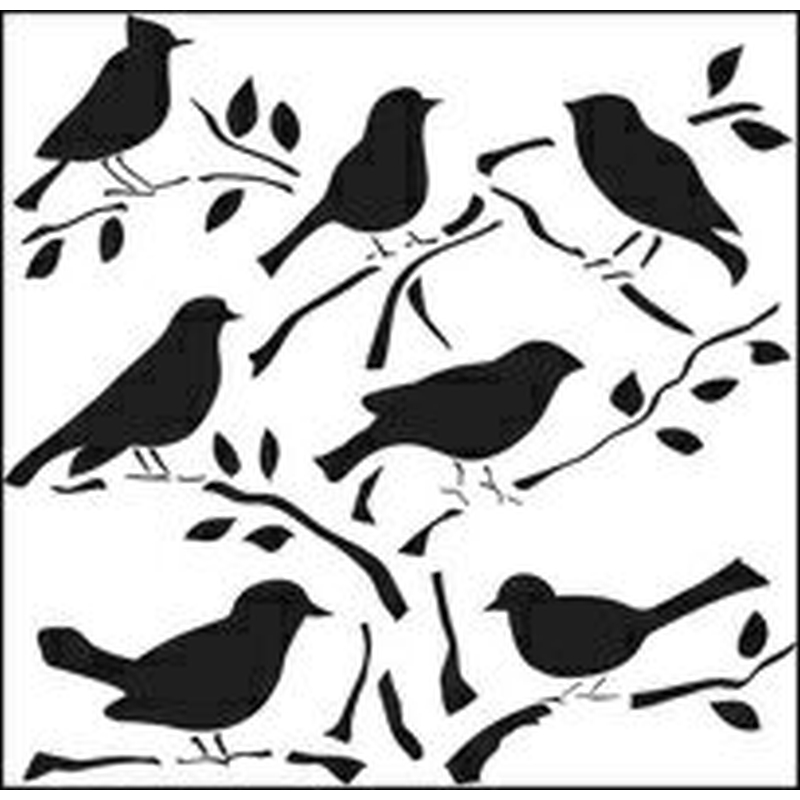 Birds 6x6 template