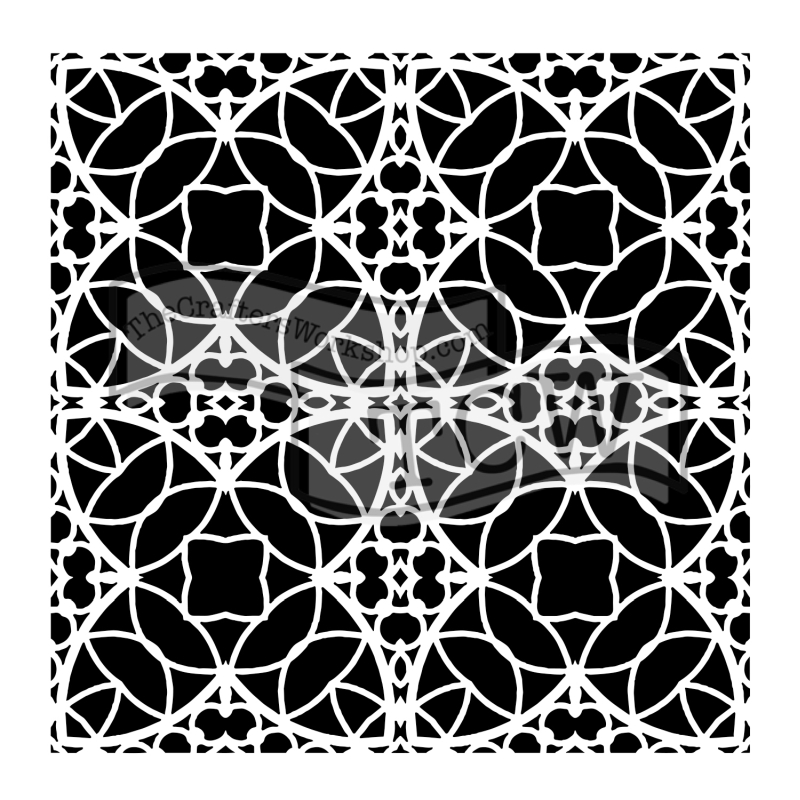 6x6 Stencil Spanish Tile