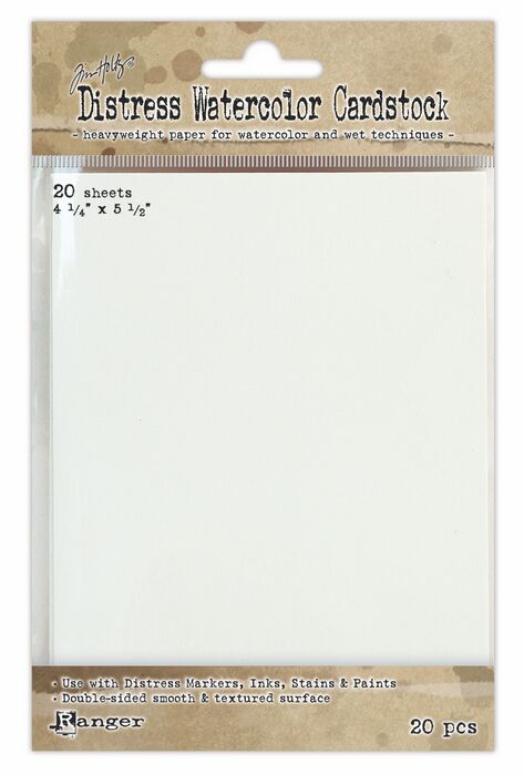 Distress Watercolour Cardstock 20 pack