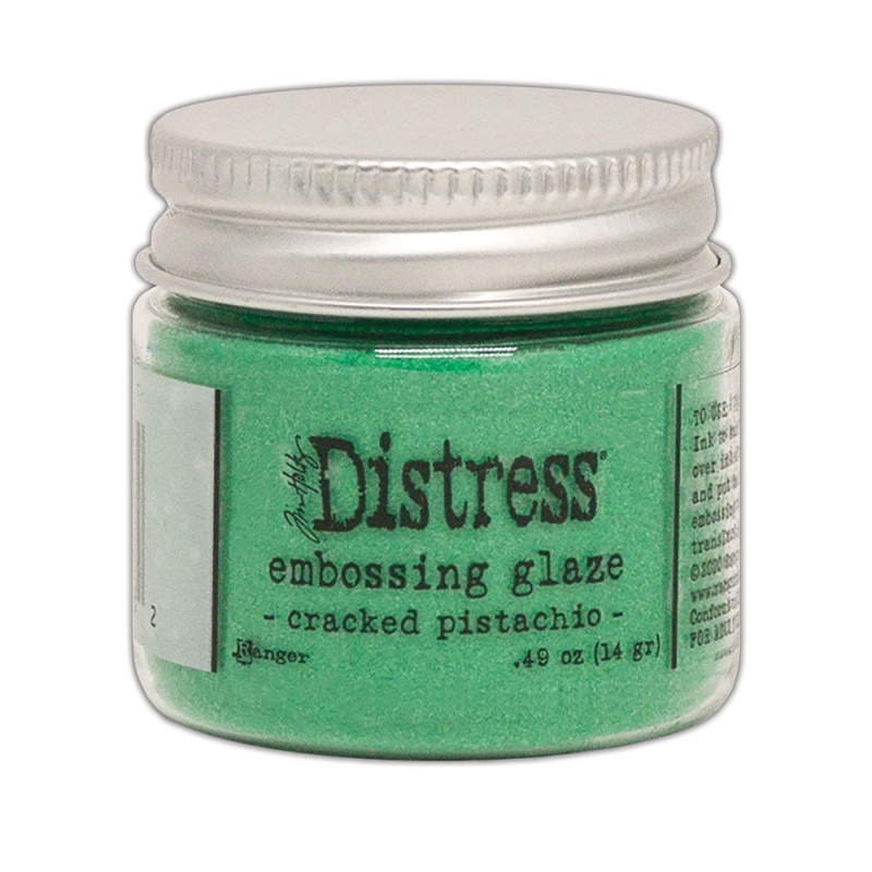 Distress Emboss Glaze Cracked Pistachio