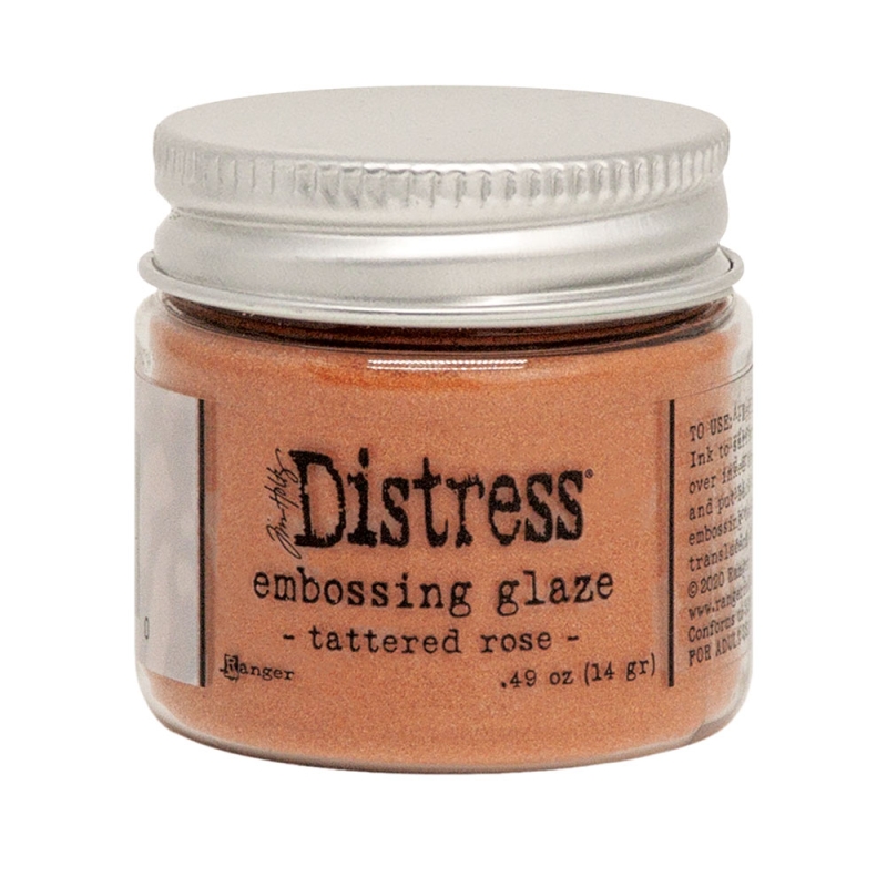 Distress Emboss Glaze Tattered Rose